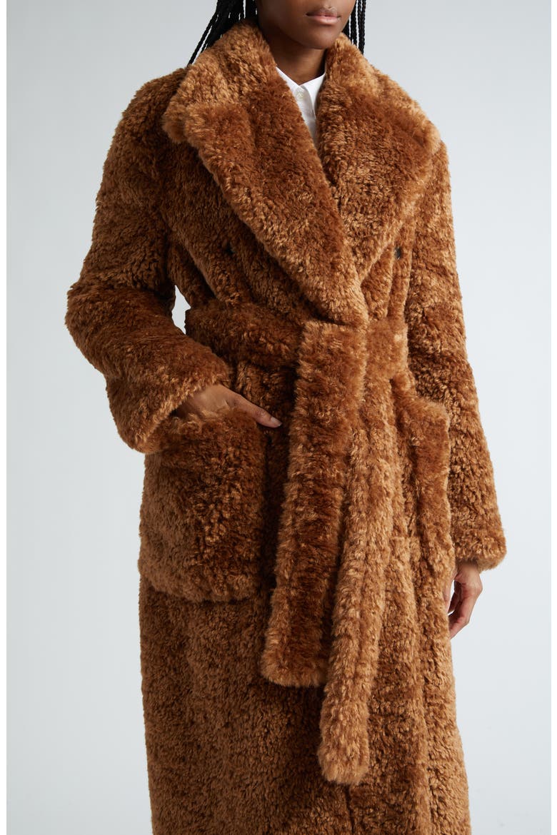 Faux Fur Teddy Coat, Alternate, color, 2574 - GINGER