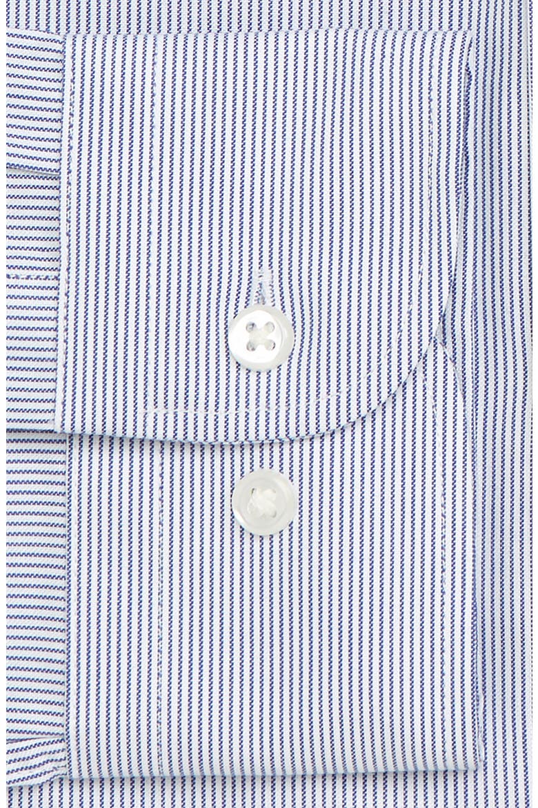 Traditional Fit Non-Iron Stripe Dress Shirt, Alternate, color, NAVY PATRIOT