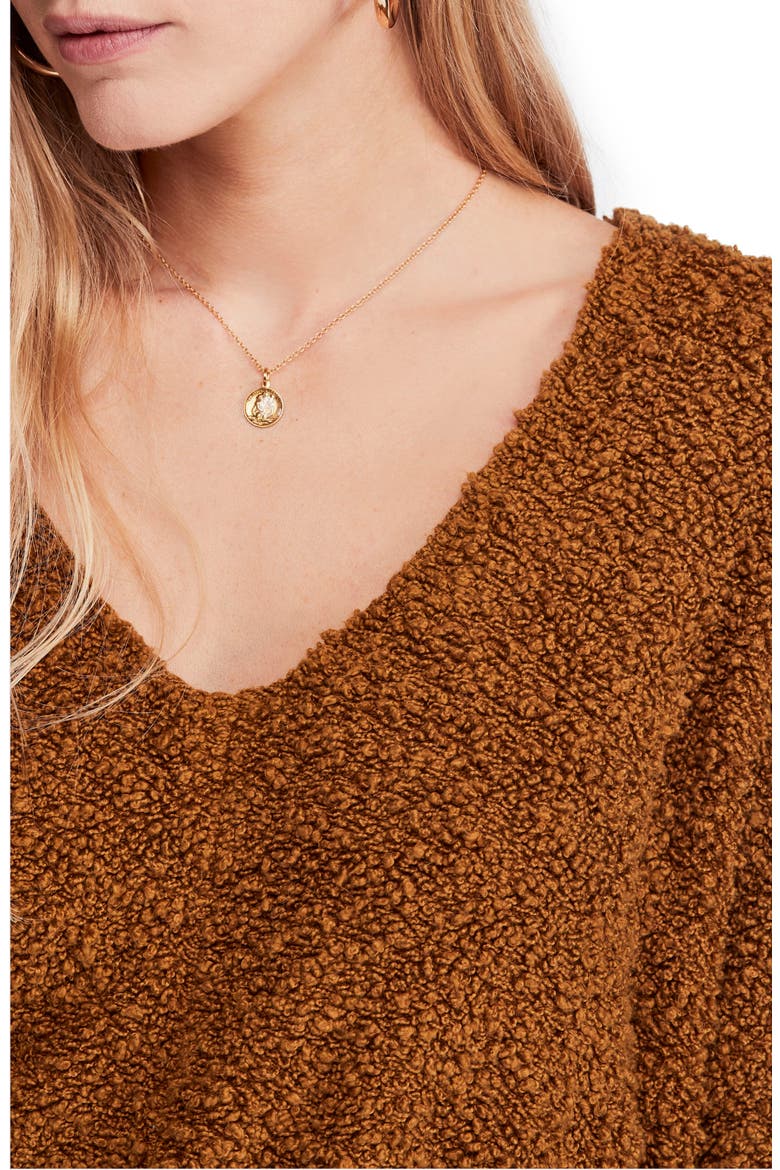 Popcorn Crop Sweater, Alternate, color, MOSS