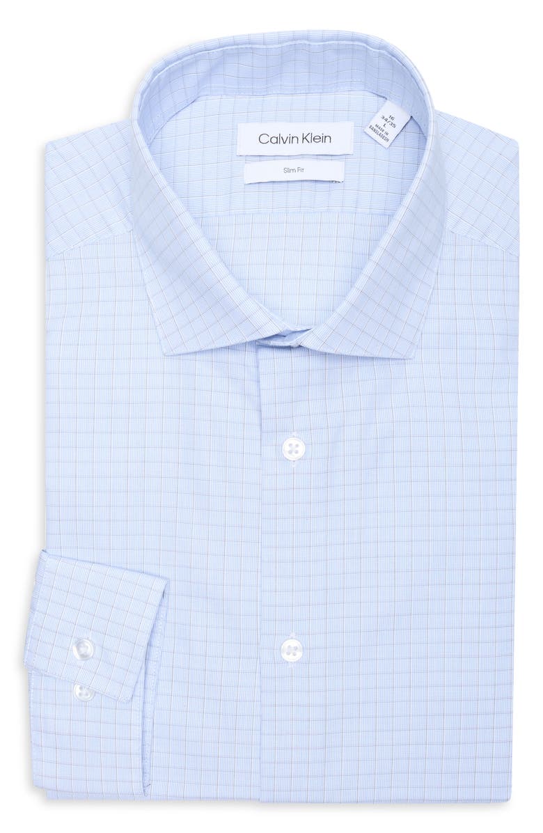 Calvin Klein Slim Fit Cotton Dress Shirt, Alternate, color,