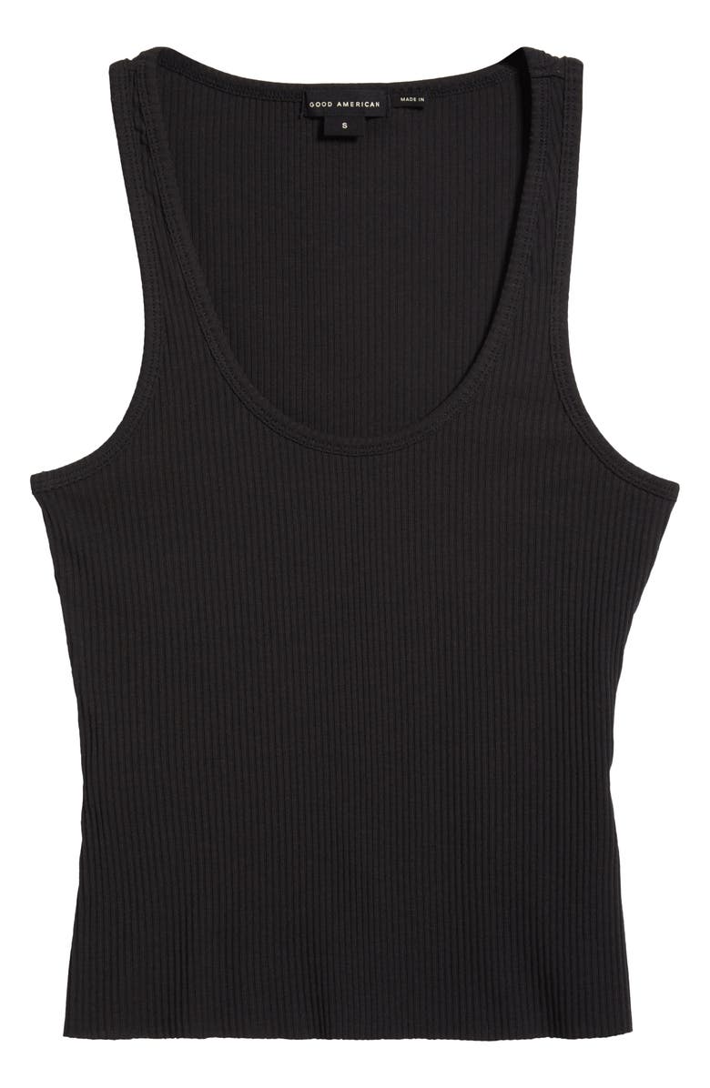 Good American Light Ribbed Crop Tank, Alternate, color, 