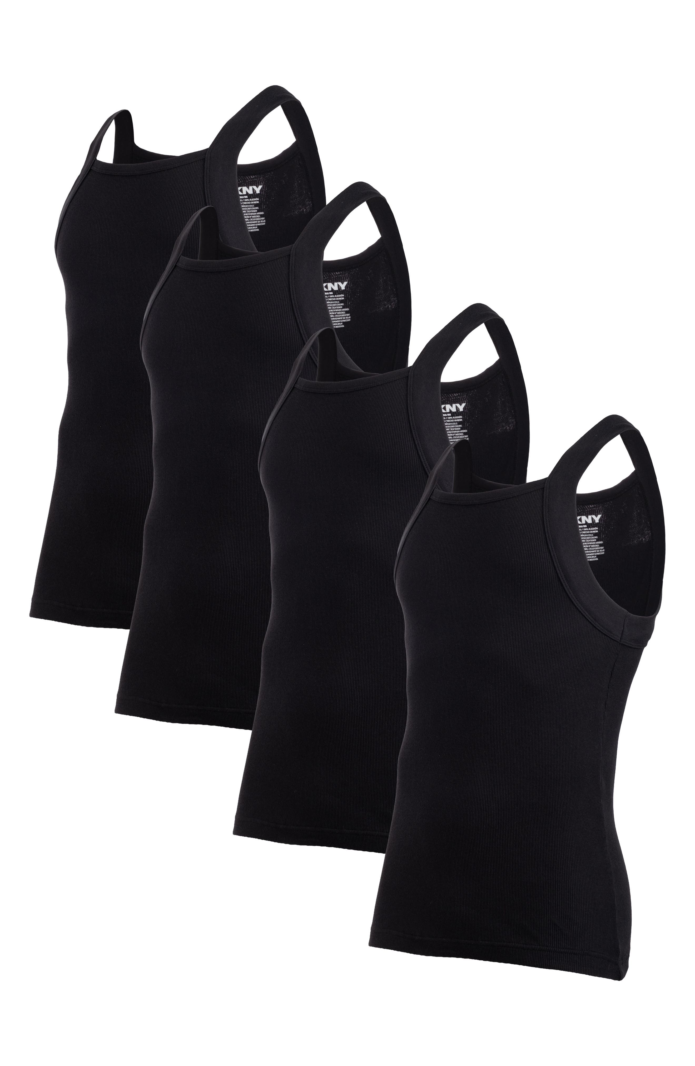 DKNY Pack of Four Square Neck Tank Tops