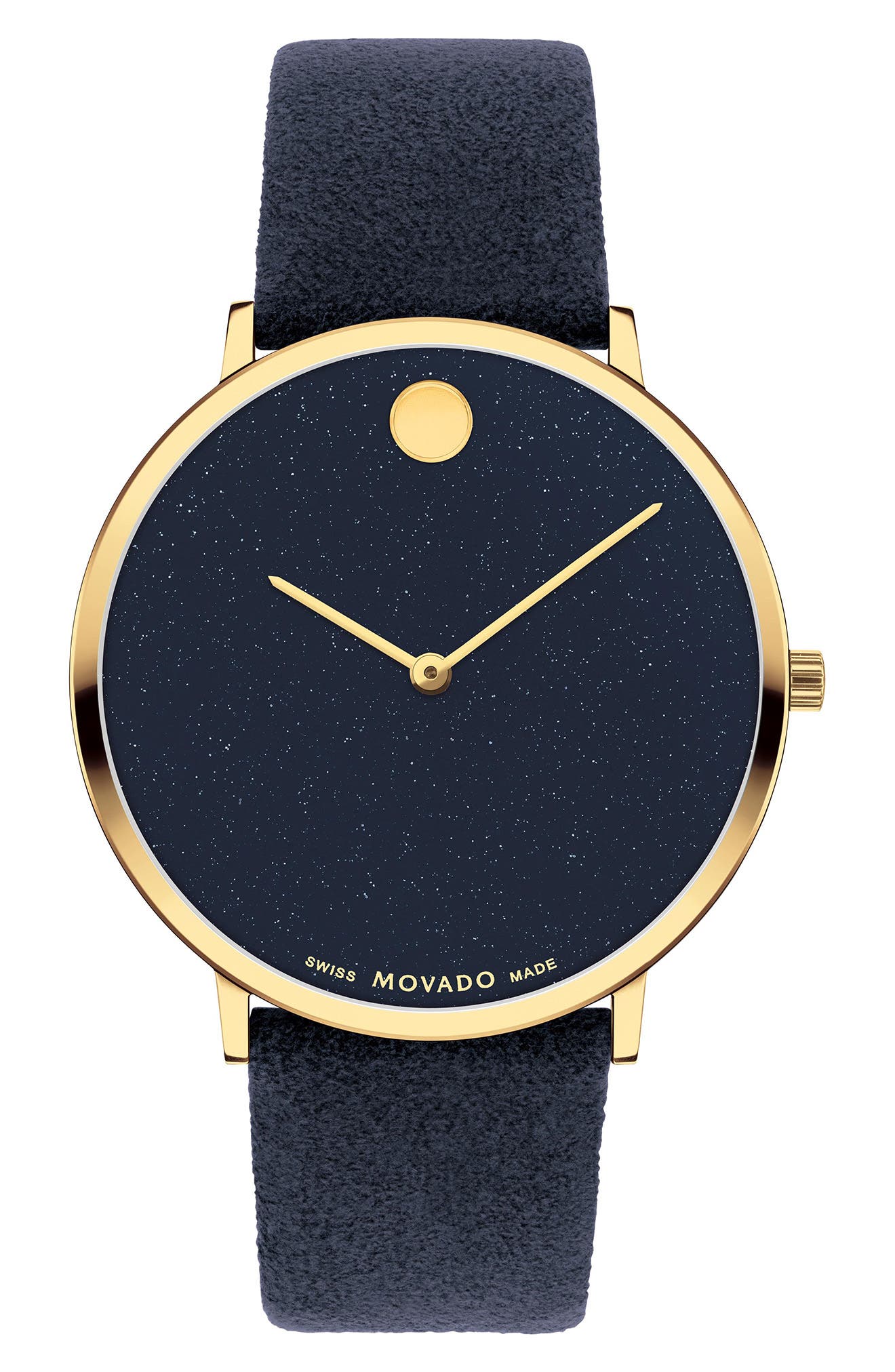 Movado Modern 47 Faux Leather Strap Watch, 40mm x 6.3mm