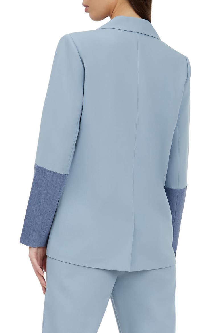 Violet Oversize Blazer, Alternate, color, BLUE