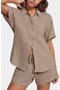 Embrook Short Sleeve Cotton Gauze Pajama Top