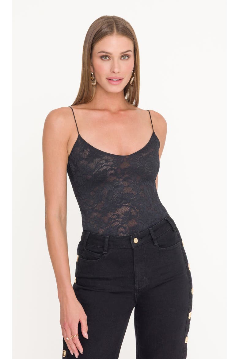 Agnes Lace Bodysuit, Alternate, color, Black