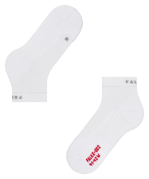 Falke Go2 High Ankle Golf Socks For Spiked Shoes In White
