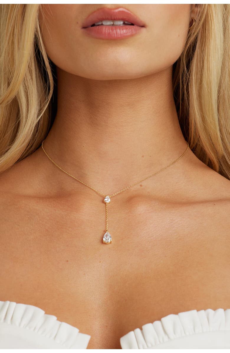 Untamed Petals Lane Crystal Pendant, Alternate, color, Gold