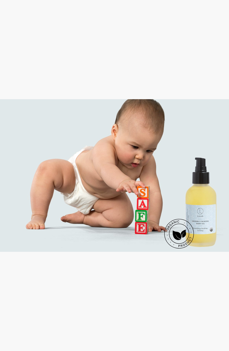 Lizush Organic Calming Baby Oil, Alternate, color, NO COLOR