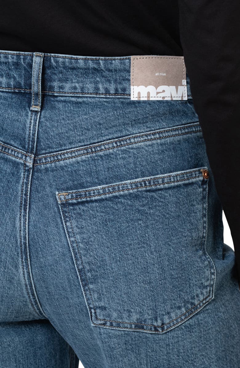 Mavi Jeans Sandra Cuffed High Waist Ankle Wide Leg Jeans, Alternate, color, 