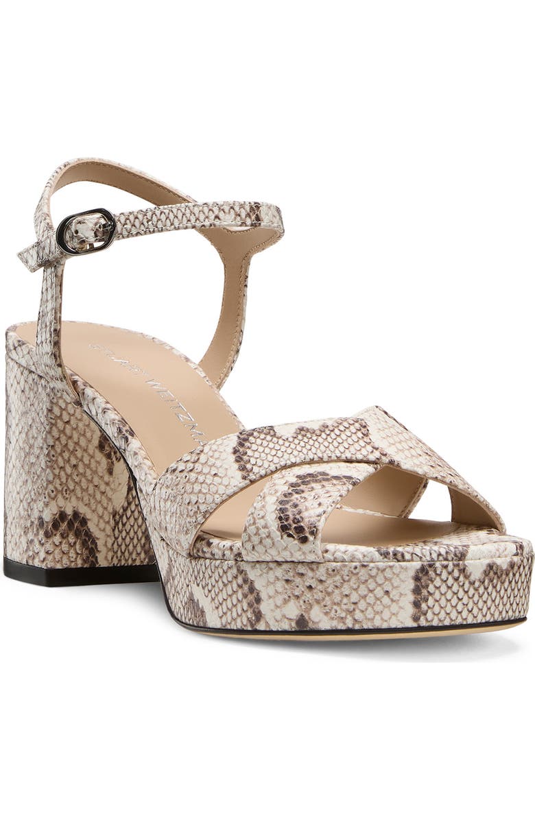 Stuart Weitzman Dayna Platform 80, Main, color, Cream.