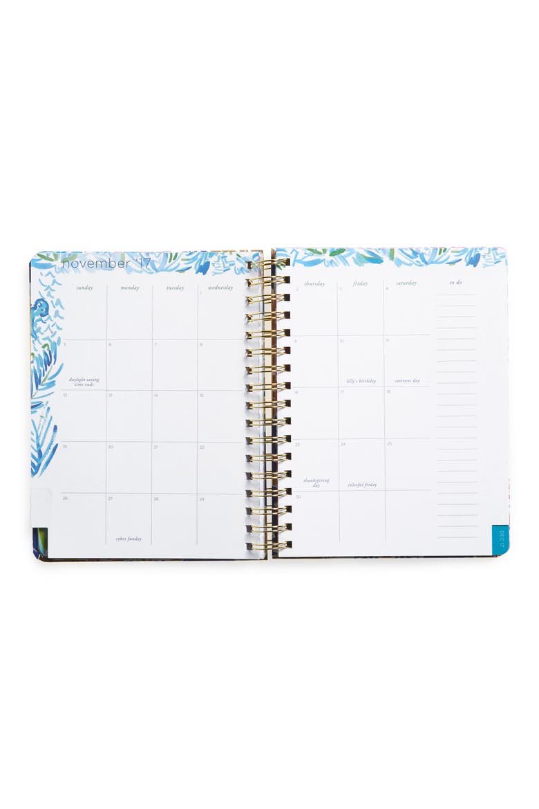 Large 17-Month Agenda, Alternate, color, FLAMENCO NAVY