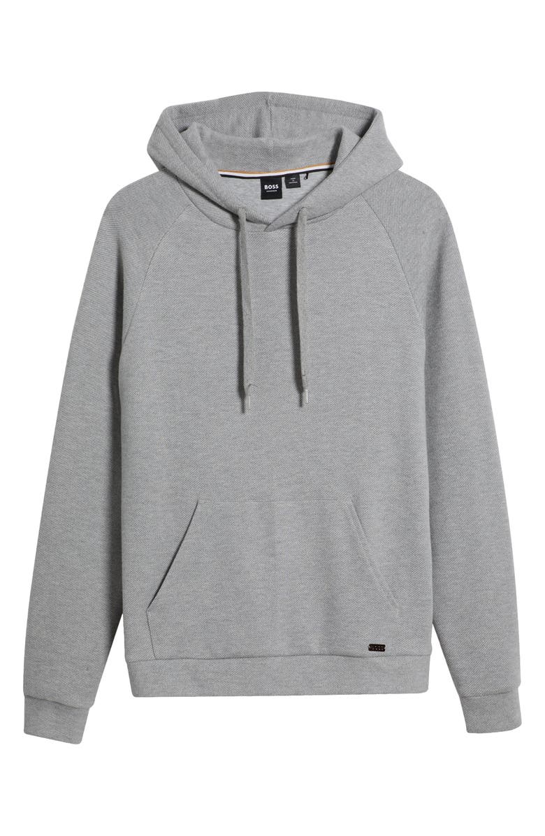 BOSS Cotton Blend Lounge Hoodie, Alternate, color, 
