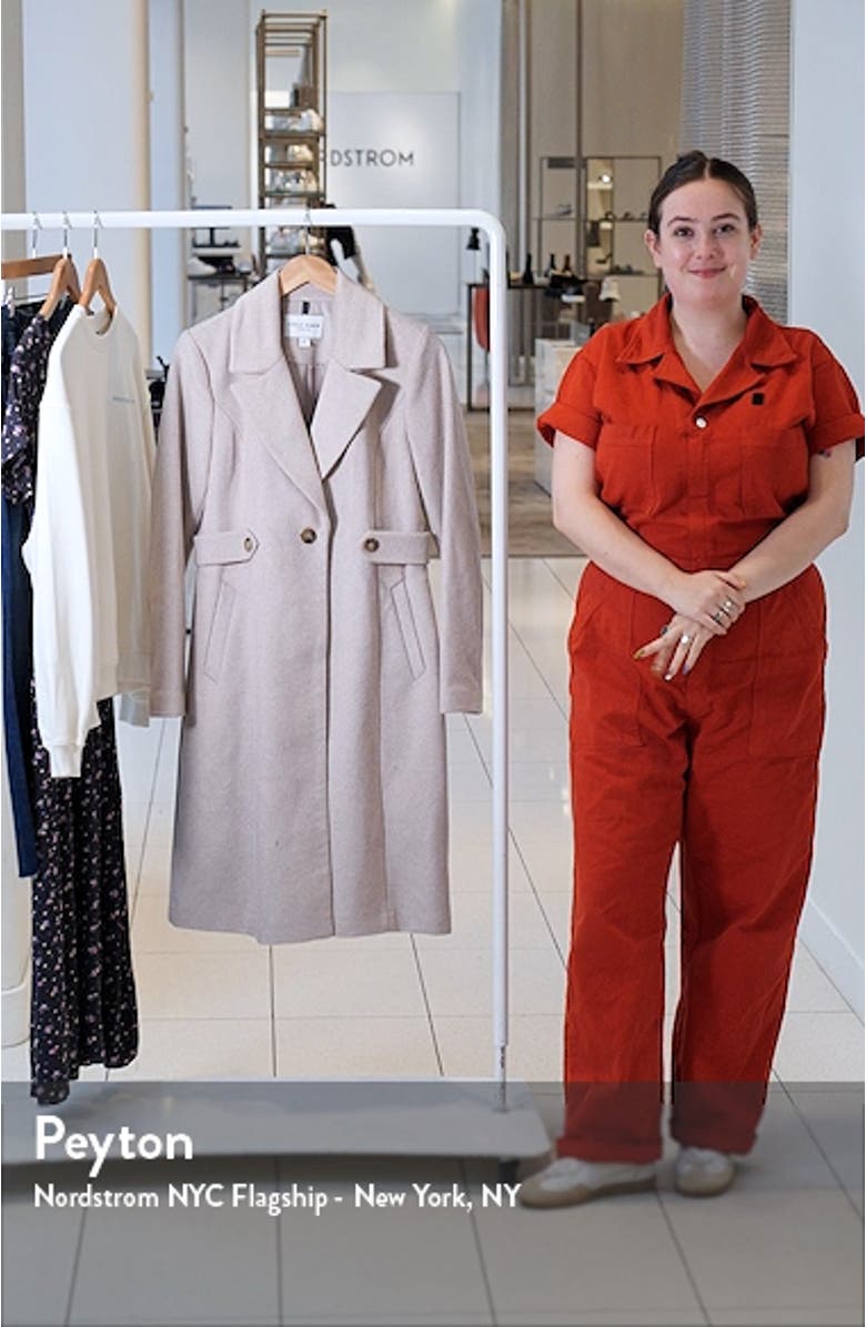 Slick Wool Blend Coat, sales video thumbnail