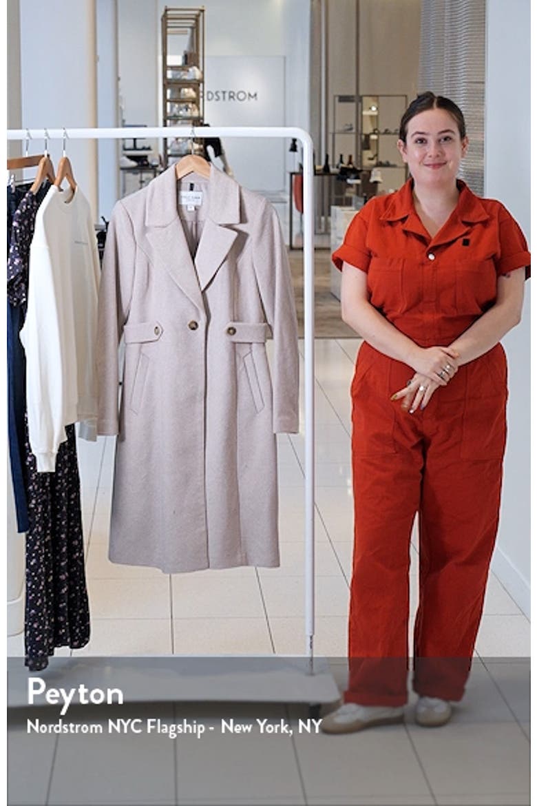 Slick Wool Blend Coat video