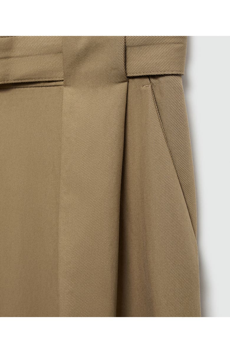 MANGO Belted Straight Leg Pants, Alternate, color, 