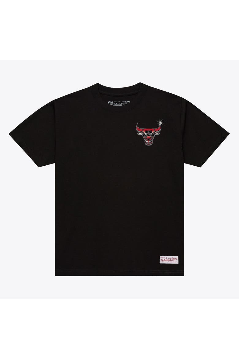 Men's Mitchell & Ness Black Chicago Bulls Airbrush T-Shirt, Main, color, Black