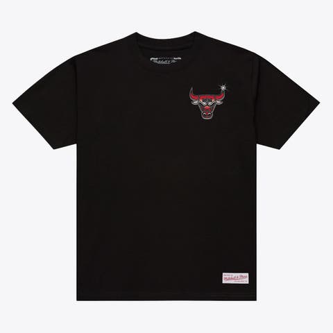 Men's Mitchell & Ness Black Chicago Bulls Airbrush T-Shirt
