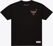 Mitchell & Ness Men's Mitchell & Ness Black Chicago Bulls Airbrush T-Shirt