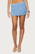 EDIKTED Shaylee Sequin Knit Miniskirt