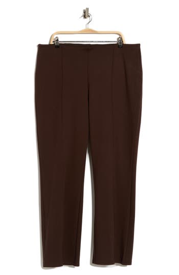 T Tahari Bootcut Ponte Pants In Rich Mocha