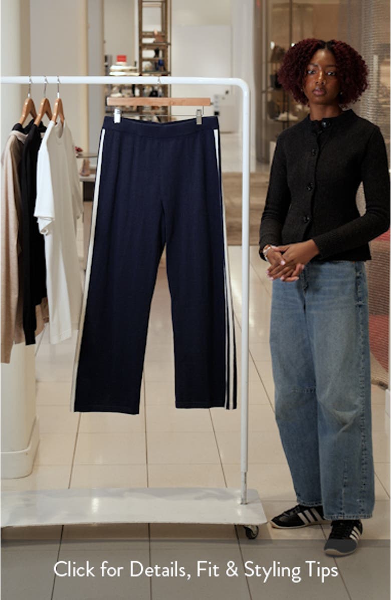 Cool Down Wide Leg Cotton Blend Track Pants, sales video thumbnail
