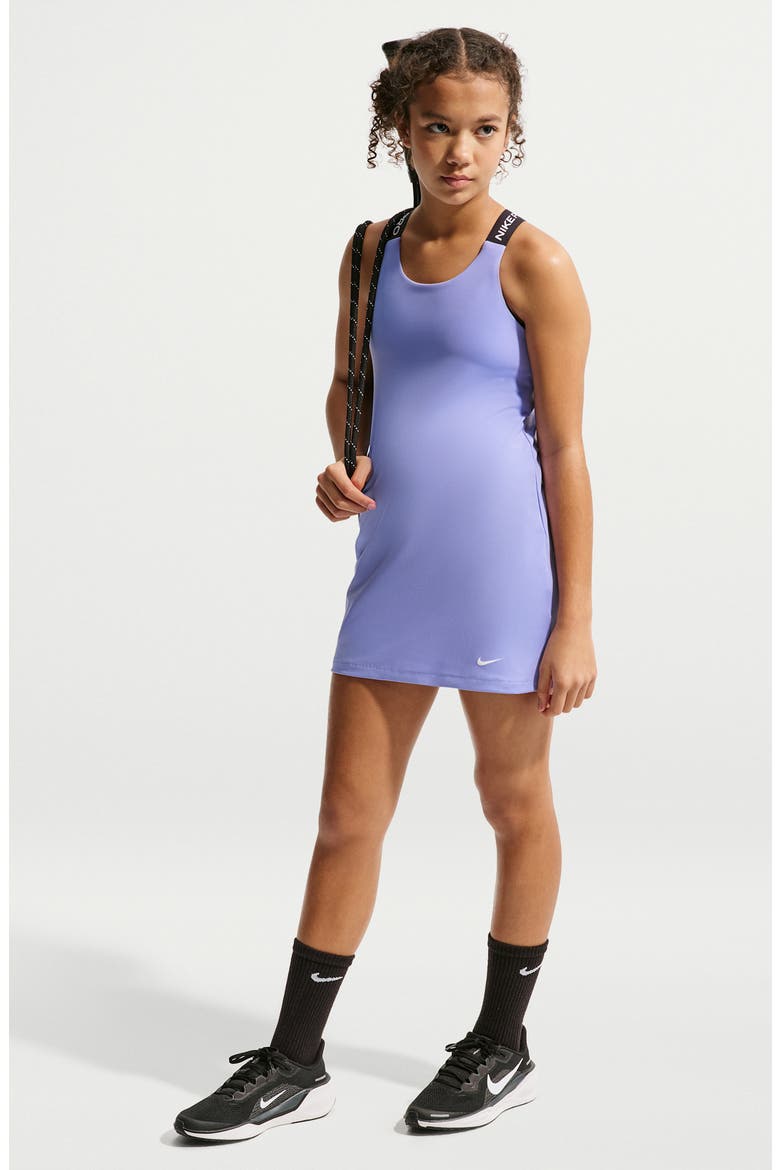 Kids' Pro Dri-Fit Dress, Main, color, LIGHT THISTLE/ BLACK/ WHITE
