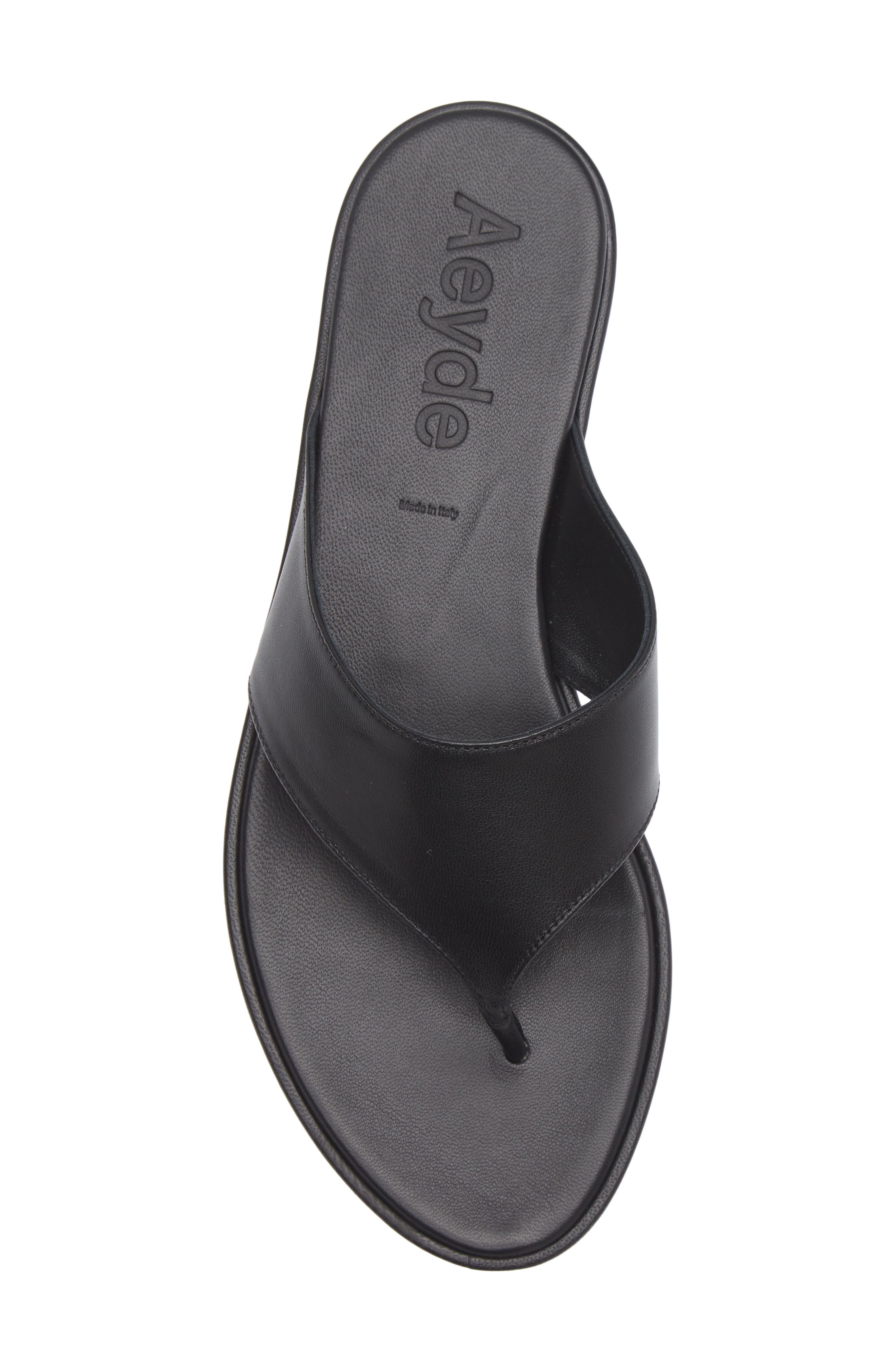 aeyde Amaya Flip Flop, Alternate, color, Black
