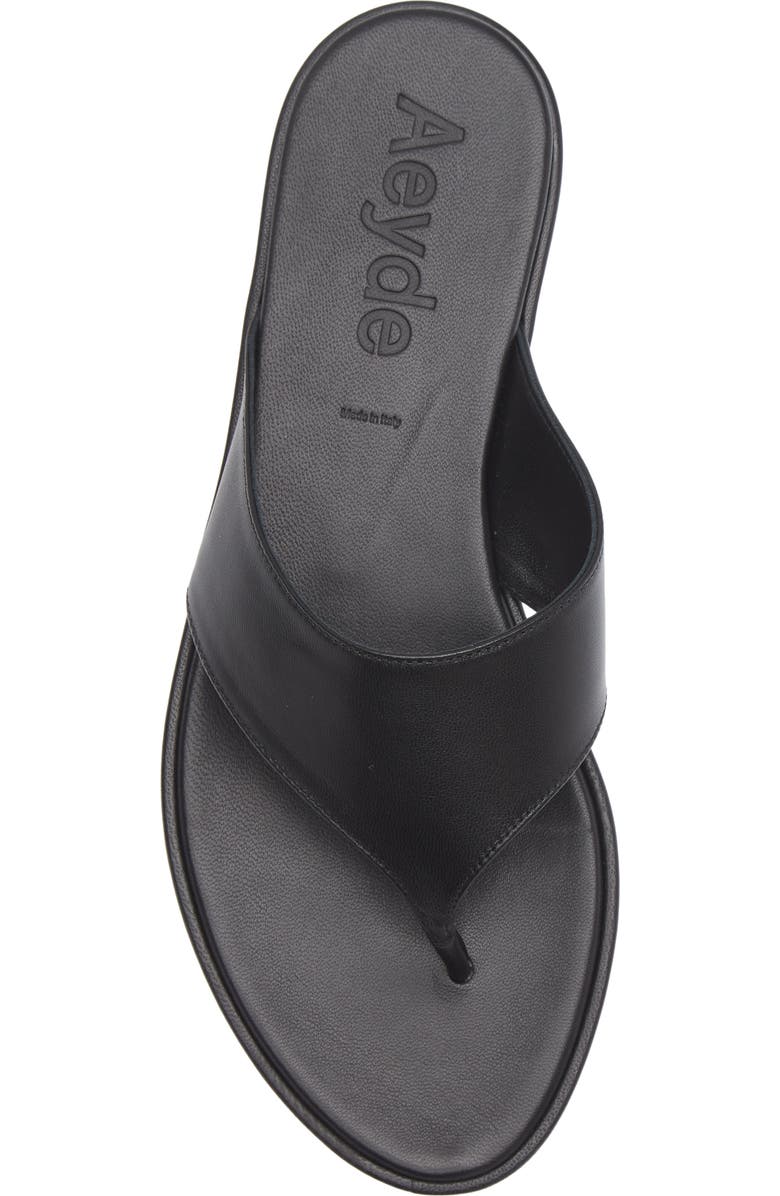 aeyde Amaya Flip Flop, Alternate, color, Black