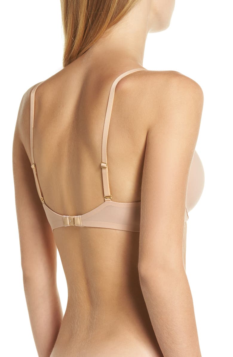 Madewell Shea Mesh Trimmed T-Shirt Bra, Alternate, color,