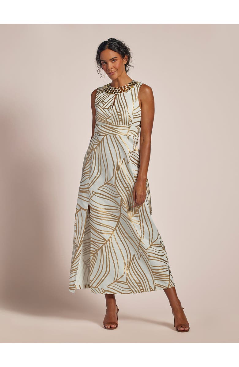 Tori Richard Best Fronds Abby Dress, Main, color, Magnolia