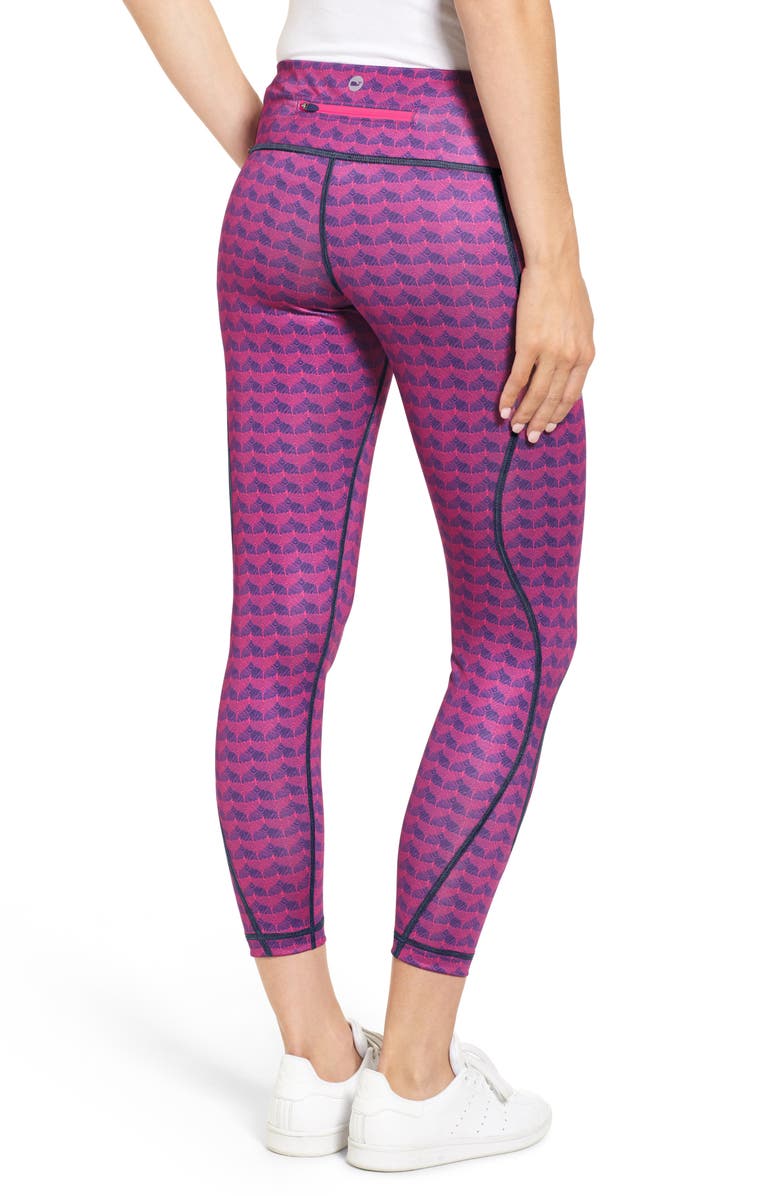 vineyard vines Etched Whale Tail Performance Leggings, Alternate, color, 