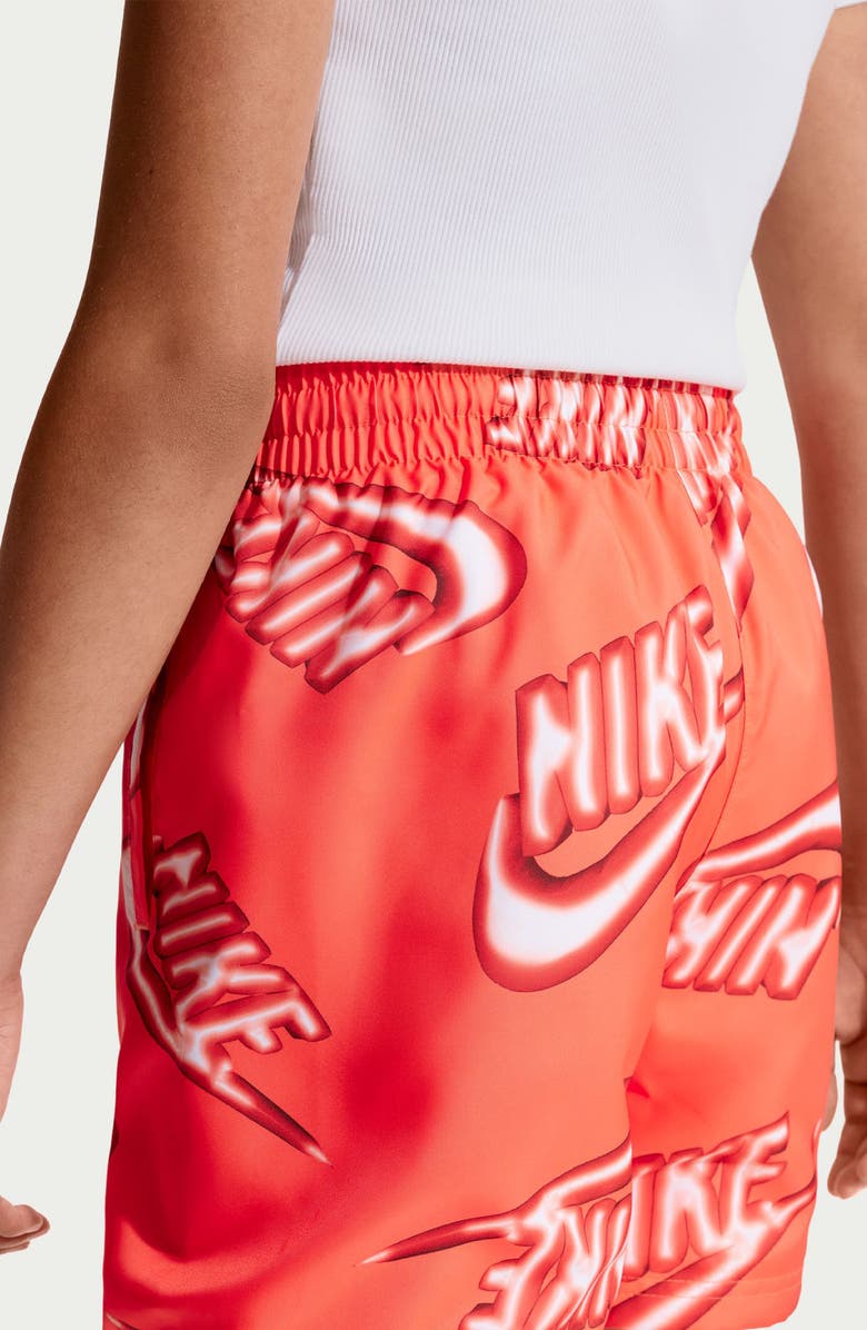 Nike Kids' Sportswear Club Woven Drawstring Shorts, Alternate, color, Turf Orange/ Orange Pulse