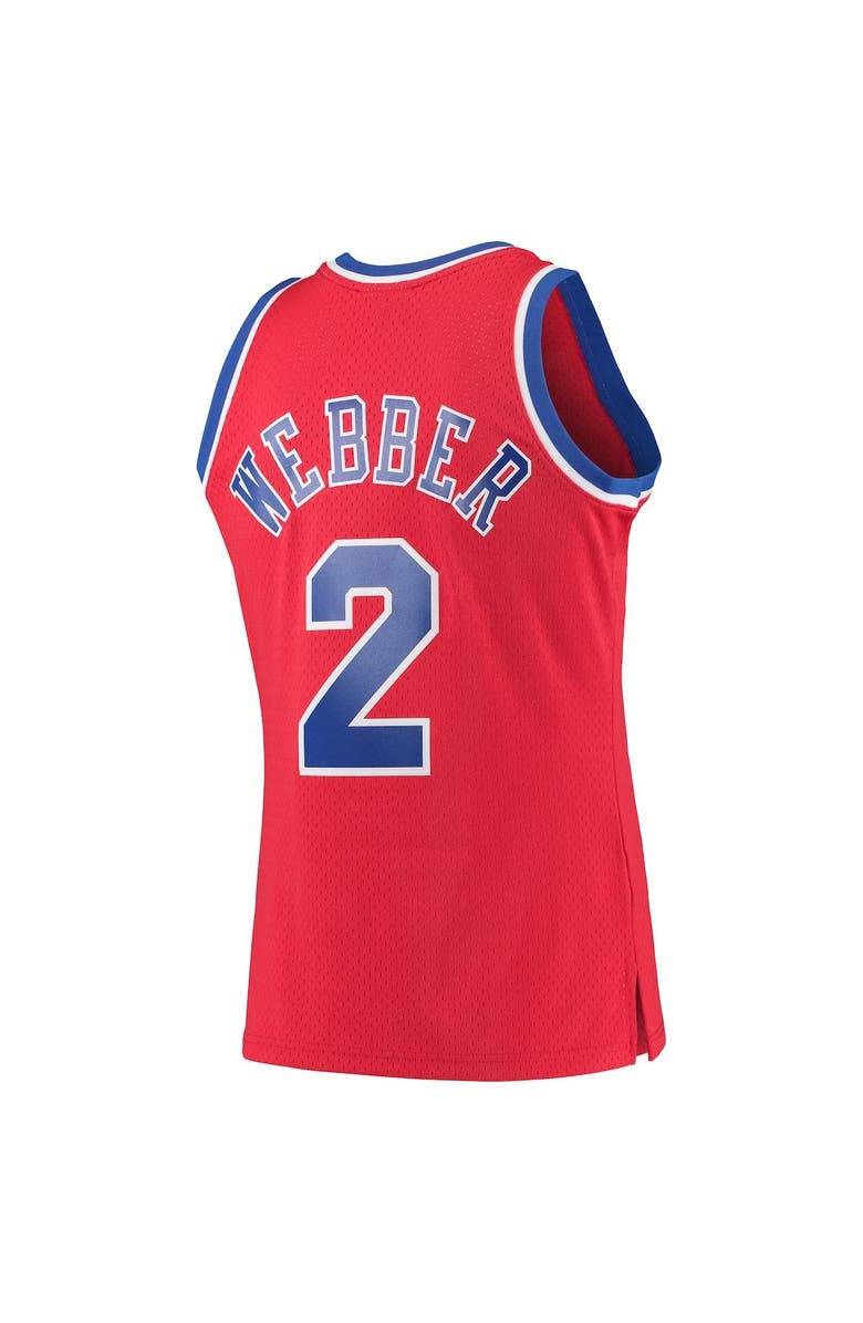 Mitchell & Ness Men's Mitchell & Ness Chris Webber Red Washington Bullets 1994/95 Hardwood Classics Swingman Jersey, Alternate, color, Red