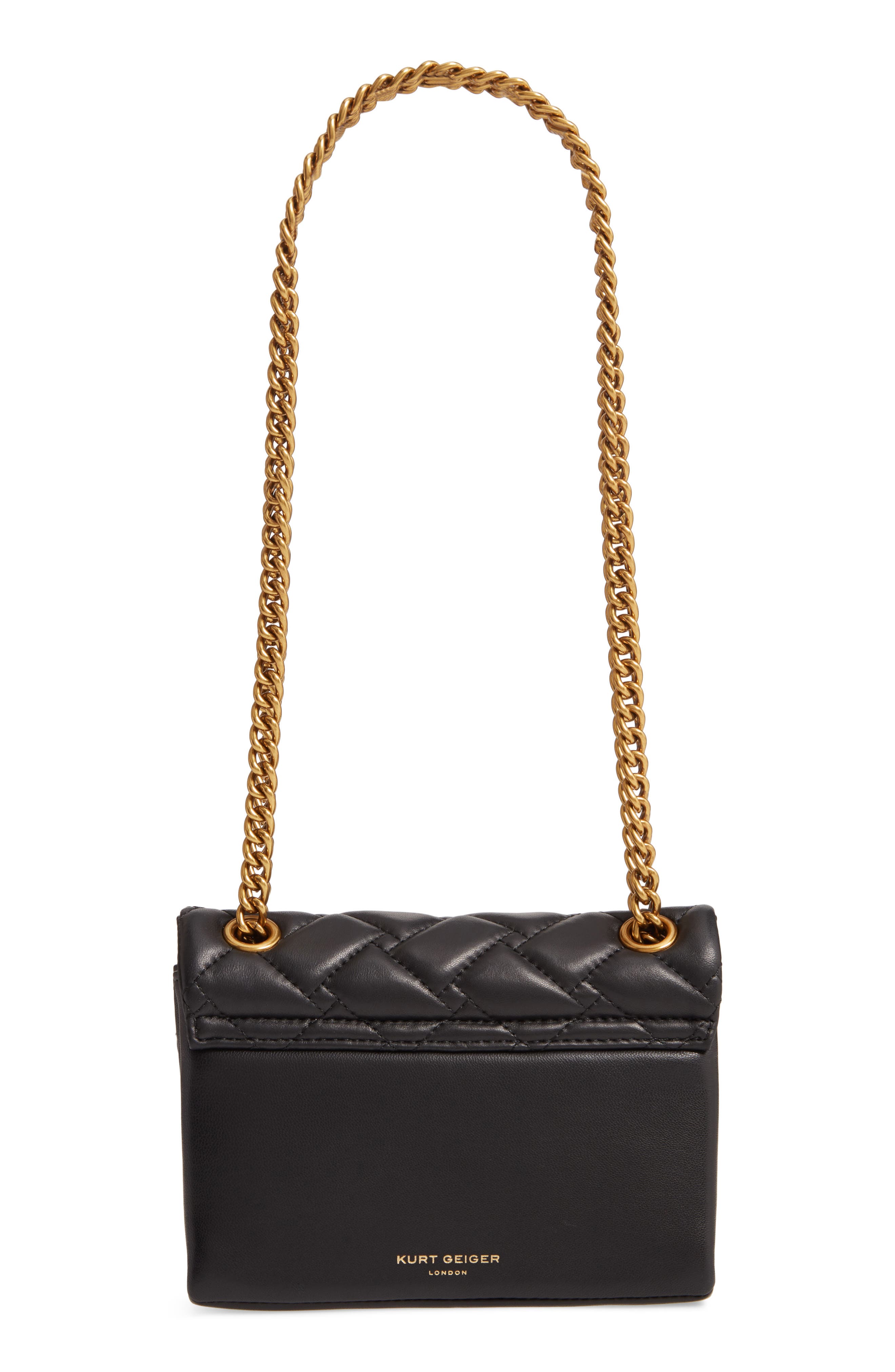 Kurt Geiger London Mini Kensington X Leather Shoulder Bag, Alternate, color, 