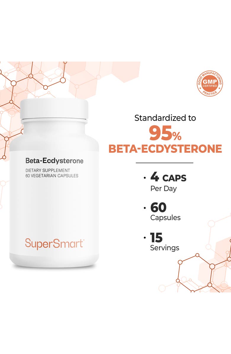 SuperSmart Beta-Ecdysterone 1000mg, Alternate, color, NO COLOR