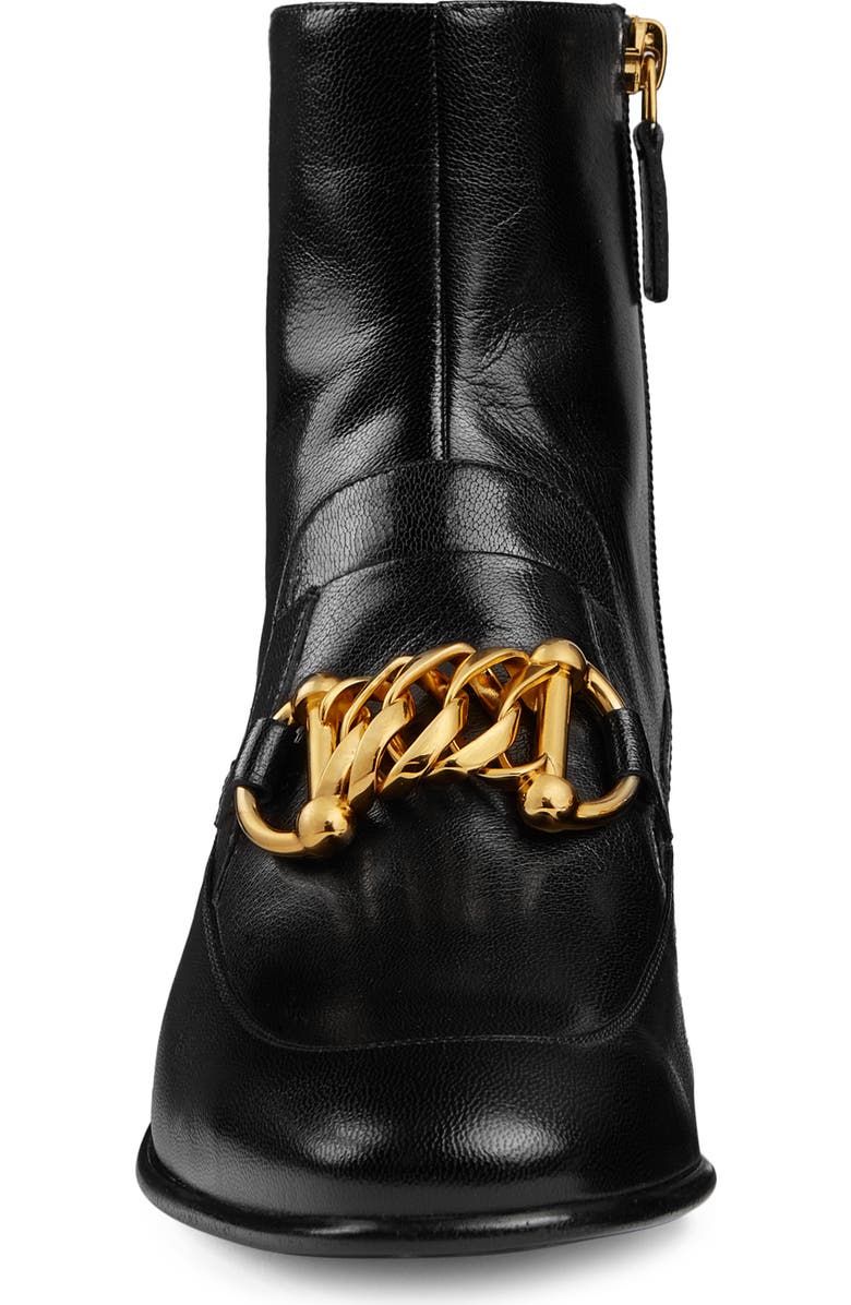 Gucci Chain Loafer Bootie, Alternate, color,
