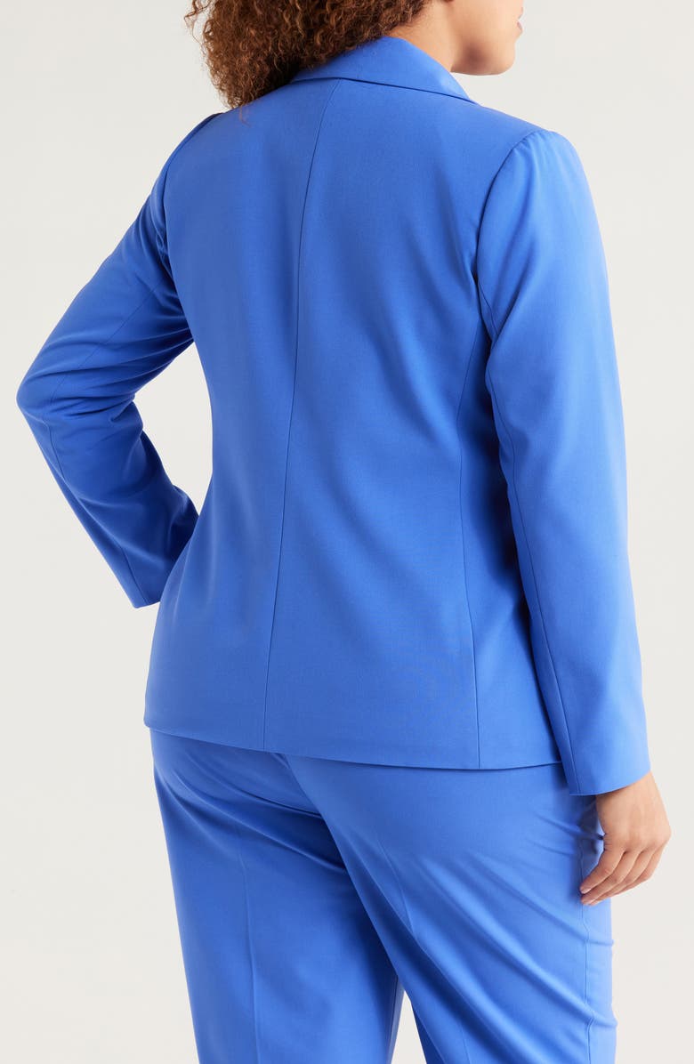 Tahari ASL Peak Lapel Blazer, Alternate, color, Pacific Blue