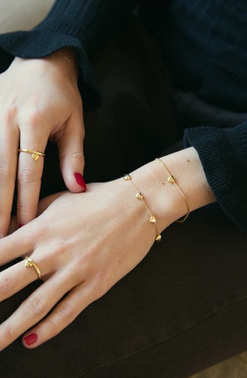 ANA LUISA ANA LUISA LANI PUFFY HEART STATION BRACELET