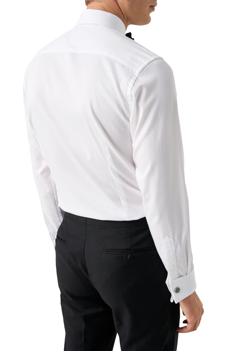 Contemporary Fit Bib Tuxedo Shirt, Alternate, color, WHITE