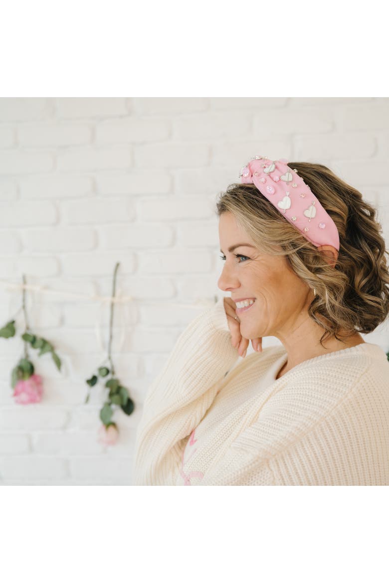 Pink Gemstone Women's Headband, Alternate, color, Ballet Pink