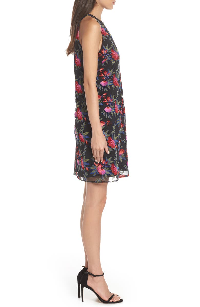 Sam Edelman Embroidered Mesh Shift Dress | Nordstrom