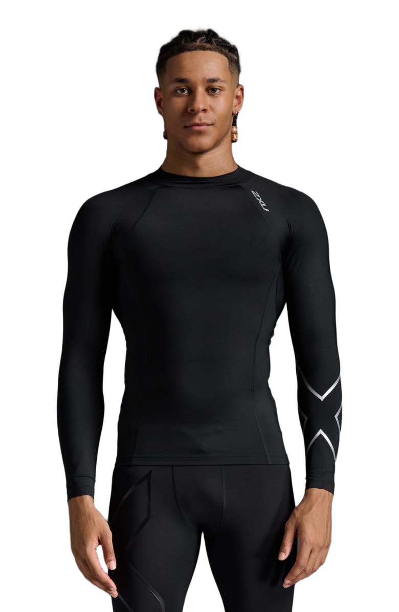 2XU Men's Ignition Shield Compression Tights, Alternate, color, Black/Silver