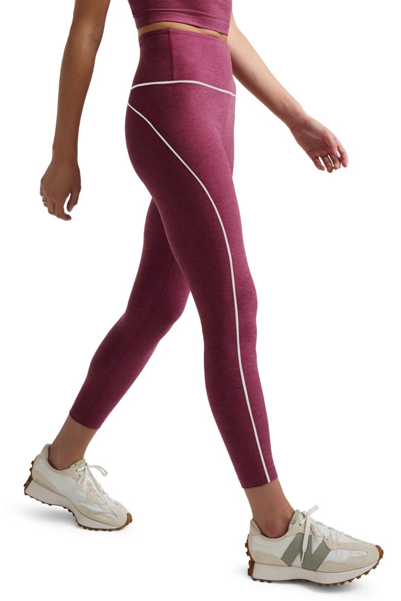 Spacedye Dynamic High Waist 7/8 Leggings, Alternate, color, POMEGRANATE HEATHER