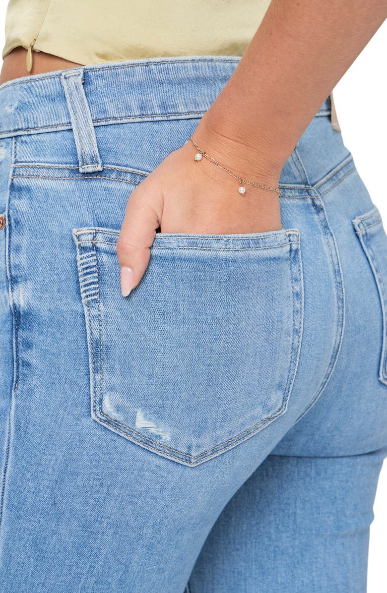 PAIGE Cindy Crop Straight Leg Jeans, Alternate, color, Helena