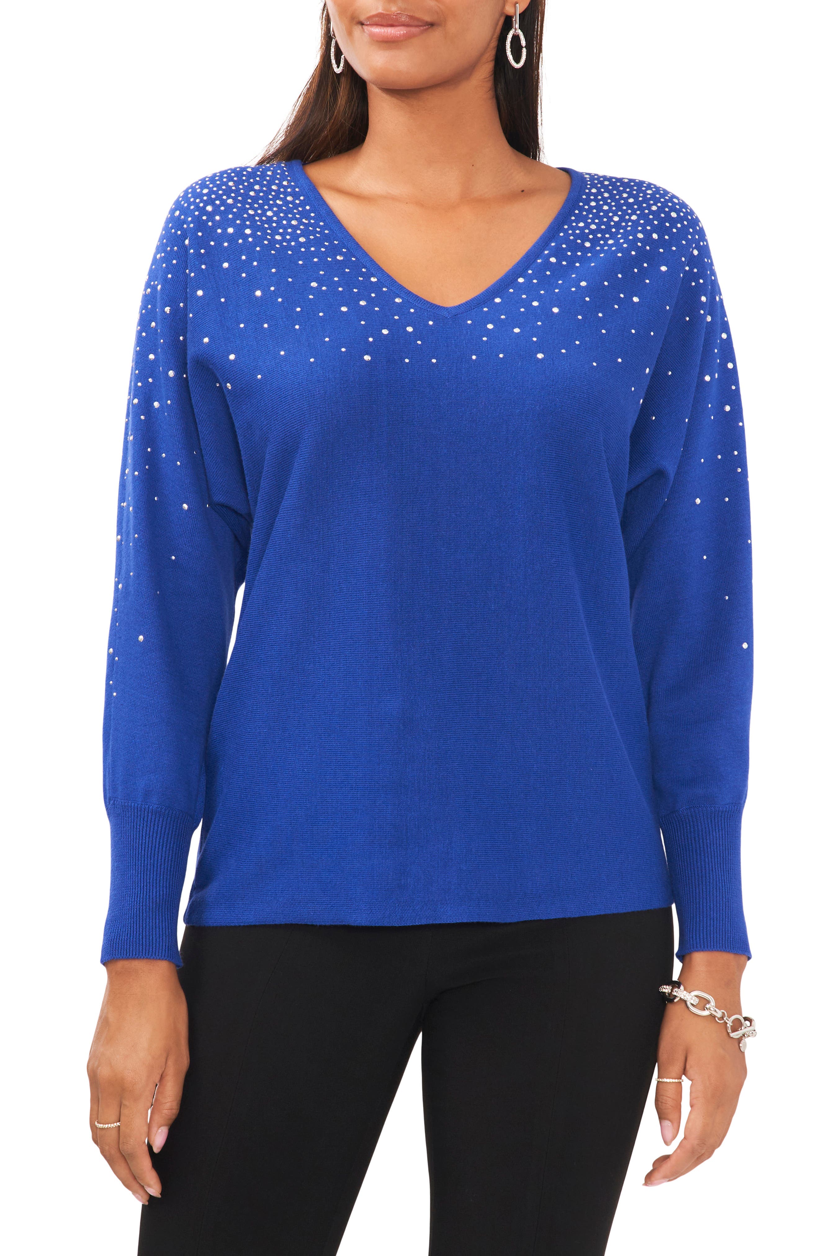 Bling V-Neck Sweater - image 3