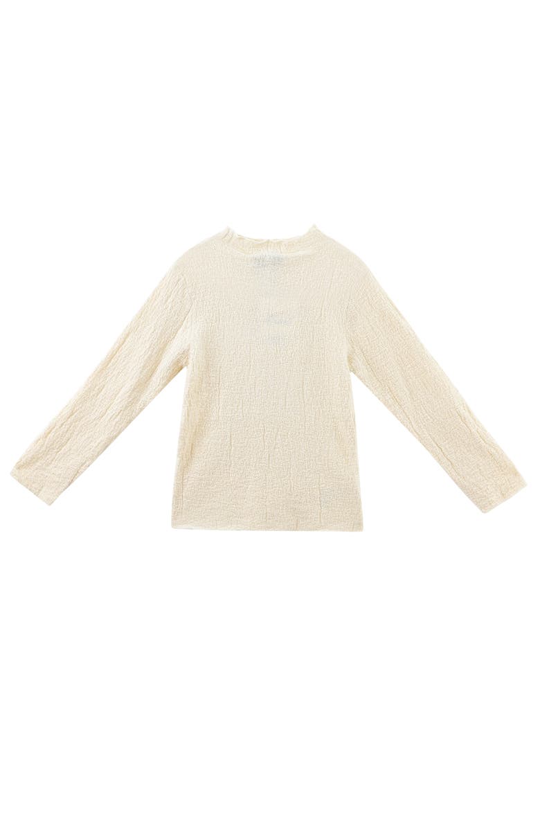 Sweet Cactus Ribbed Sweater with Lace Skirt, Alternate, color, Cream