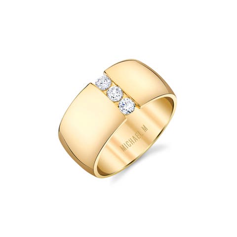 Orb Diamond Split Cigar Ring