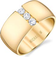 Michael M Orb Diamond Split Cigar Ring