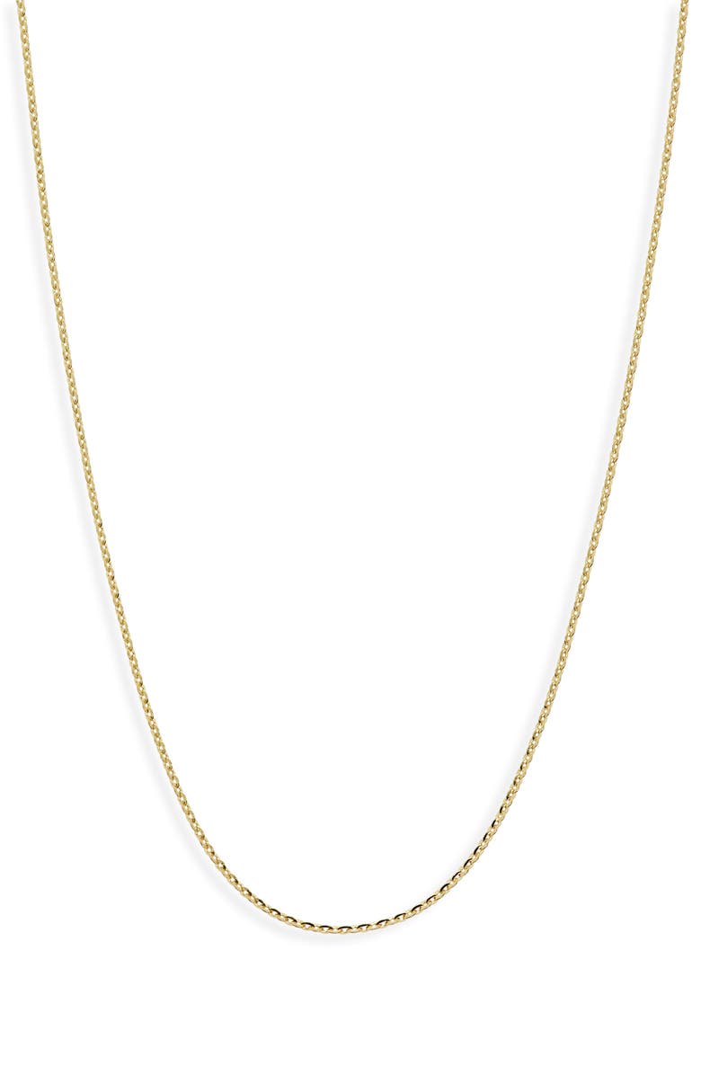 Bony Levy 14K Gold Diamond Cut Chain Necklace, Main, color, 